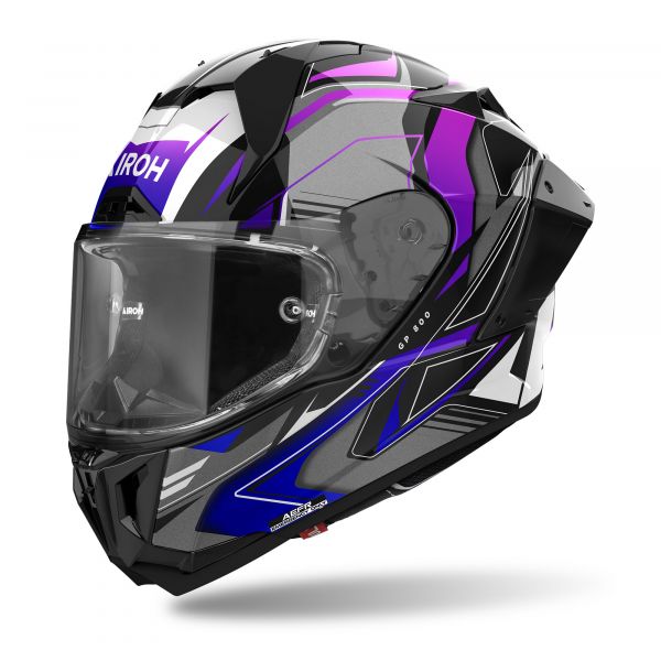 Airoh GP 800 Must Integralhelm Schwarz / Grau / Weiß / Blau / Lila
