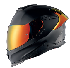 NEXX Y.100R Subsonic Integralhelm Schwarz / Rot Matt