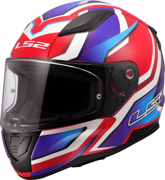 LS2 FF353 Rapid II Integralhelm Flitz Weiß / Blau / Rot - ECE 22-06