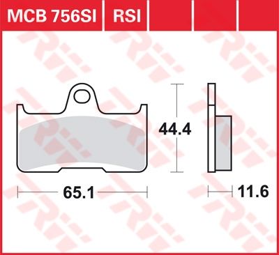 Lucas Scheibenbremsbelag MCB756SI
