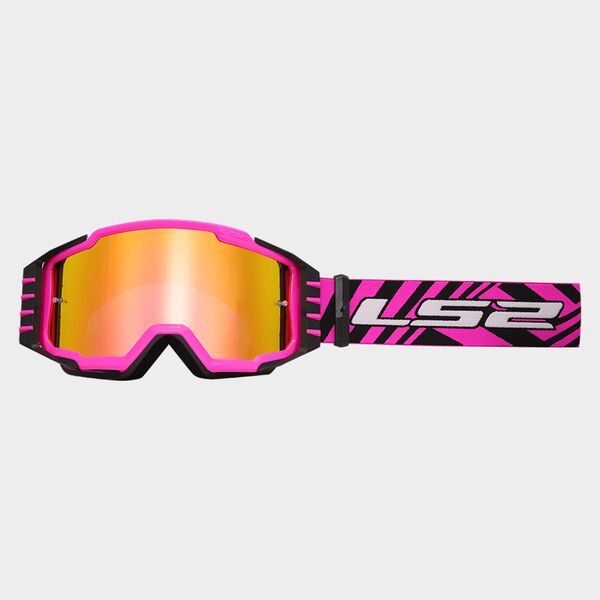 LS2 Charger Pro Crossbrille MX Goggle Pink m. Idirium Visier