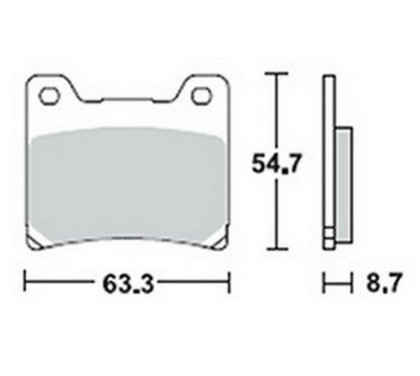 Lucas Scheibenbremsbelag MCB530