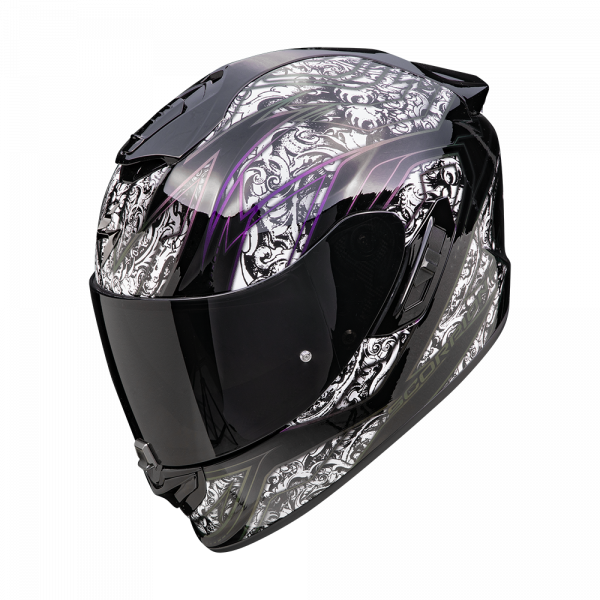 Scorpion Exo-1400 Evo II Air Integralhelm Fantasy Schwarz / Weiß (ECE 22-06)
