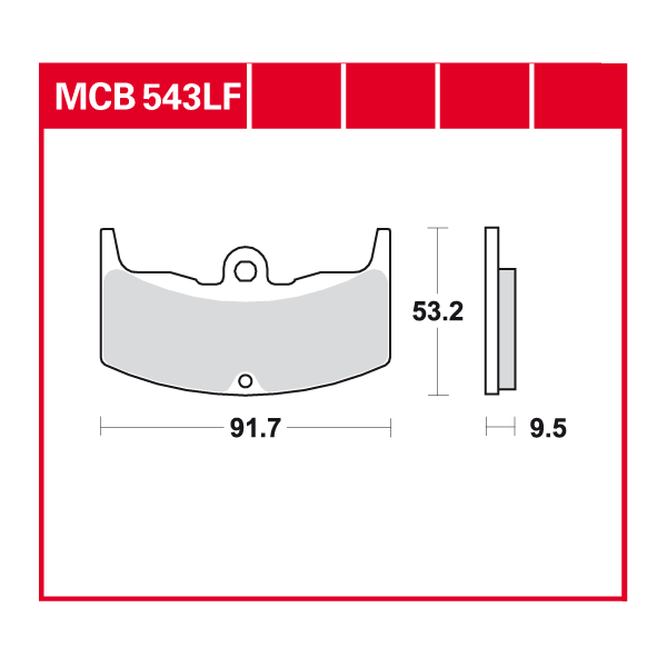 Lucas Scheibenbremsbelag MCB543