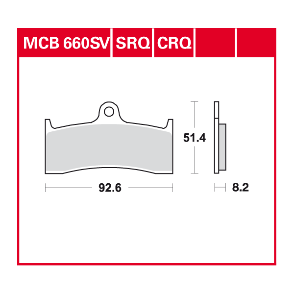 Lucas Scheibenbremsbelag MCB660CRQ