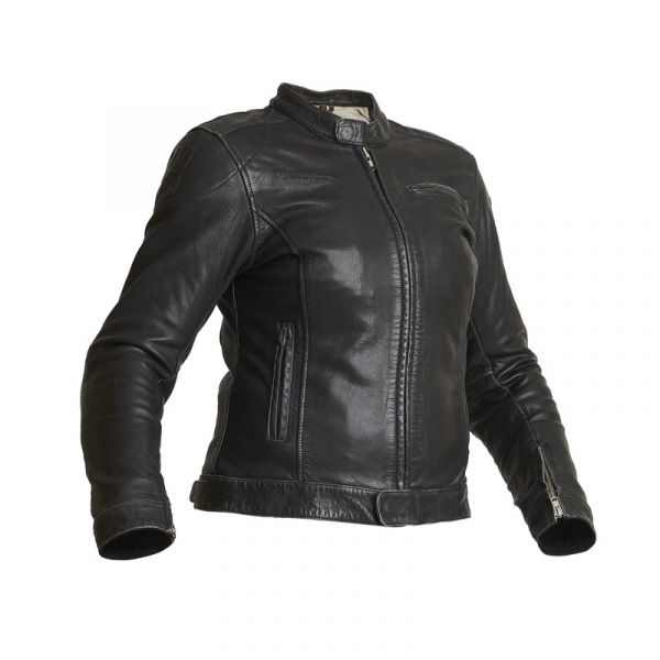 Halvarssons Orsa Lederjacke Damen Schwarz
