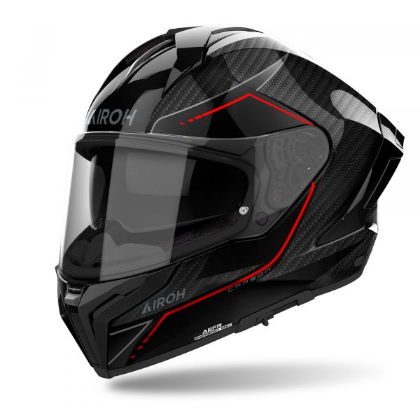 Airoh Matryx Carbon Integralhelm Schwarz / Rot
