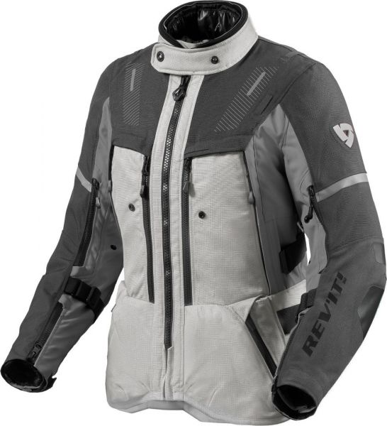 REV'IT! Sand 5 H2O Ladies Textiljacke Damen Wasserdicht Silber / Anthrazit
