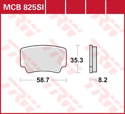 Lucas Scheibenbremsbelag MCB825SI