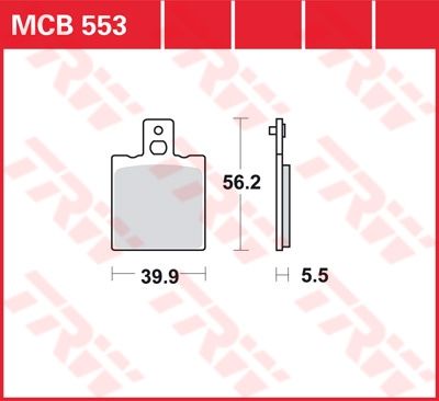 Lucas Scheibenbremsbelag MCB553