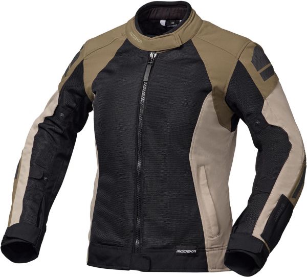 Modeka Khao Air II wasserdichte Textiljacke Damen Schwarz / Sand / Khaki