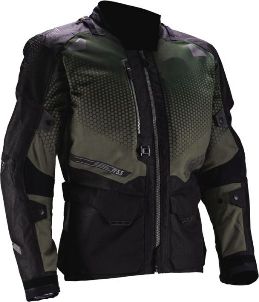 Leatt ADV FlowTour 5.5 V25 Motorradjacke Dunkelgrau / Grün
