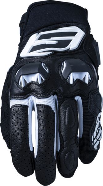 FIVE SF3 sportlicher Kurzhandschuh Schwarz / Weiß
