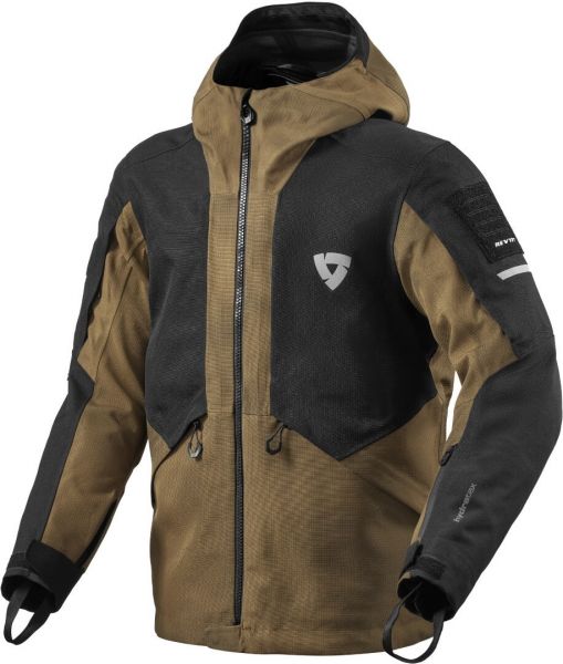 REV'IT! Tectonic H2O Textiljacke Wasserdicht Schwarz / Braun