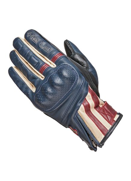 Held Paxton Handschuhe Blau / Beige / Burgund