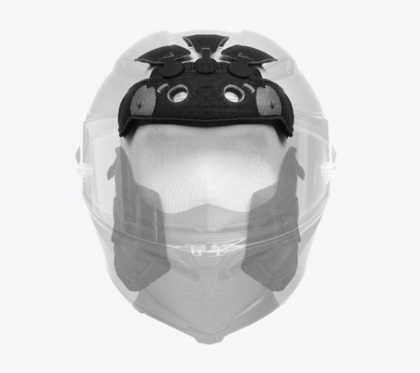AGV Kopfpolster (Crown Pad) passend für Pista GP RR Grau / Gelb