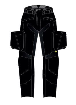 Rusty Stitches Kane Textilhose Schwarz