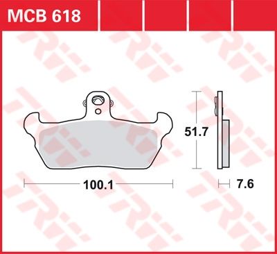 Lucas Scheibenbremsbelag MCB618