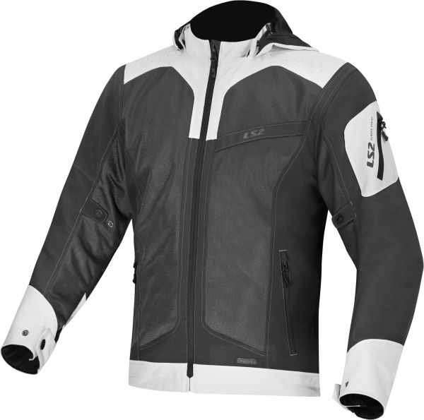 LS2 Bolton Air Motorrad Textiljacke Titanium / Grau