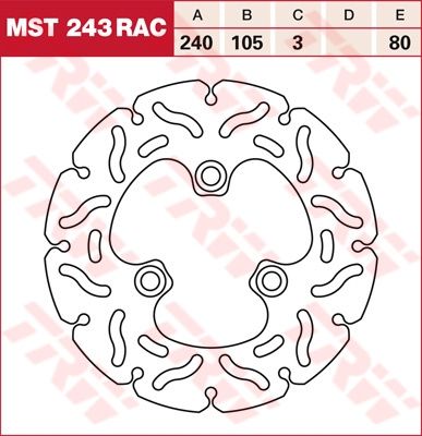 Lucas RACING Bremsscheibe starr MST243RAC