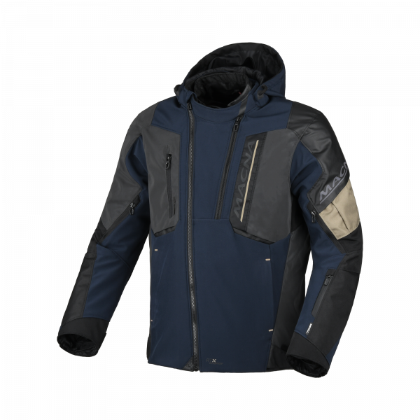 Macna Angle 2.0 Textiljacke Dunkelblau / Schwarz / Taupe