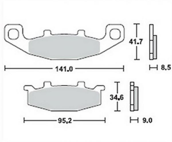 Lucas Scheibenbremsbelag MCB569