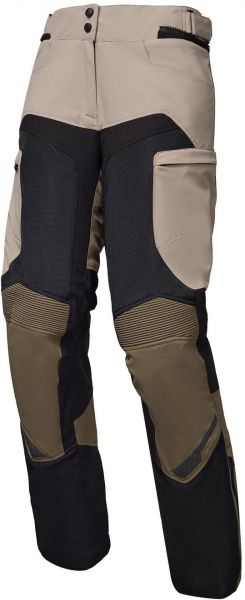 Modeka Khao Air II wasserdichte Textilhose Damen Schwarz / Sand / Khaki