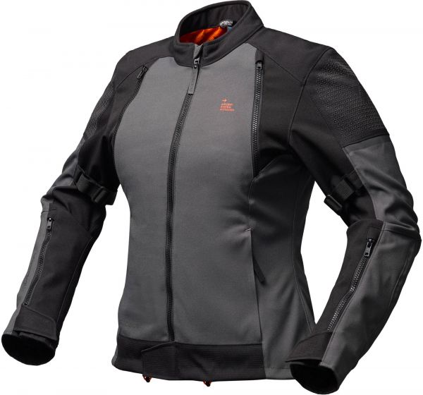 Modeka Muva Lady 2in1 Stretch Touring Jacke Damen Dunkelgrau / Schwarz