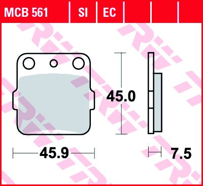 Lucas Scheibenbremsbeläge MCB561EC