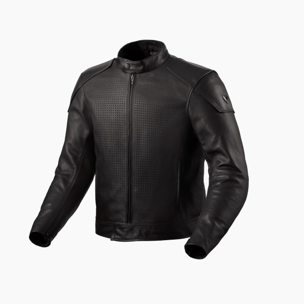 REV'IT! Morgan Lederjacke Schwarz