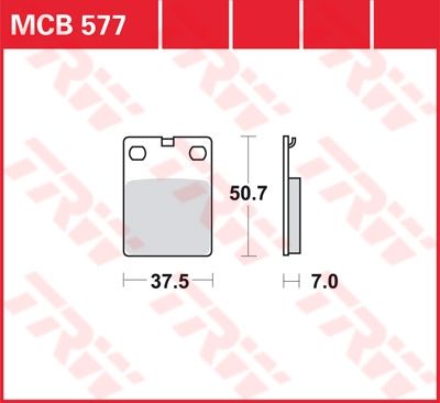 Lucas Scheibenbremsbelag MCB577