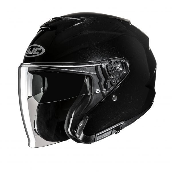 HJC i31 Jethelm Unifarben Schwarz Metallic
