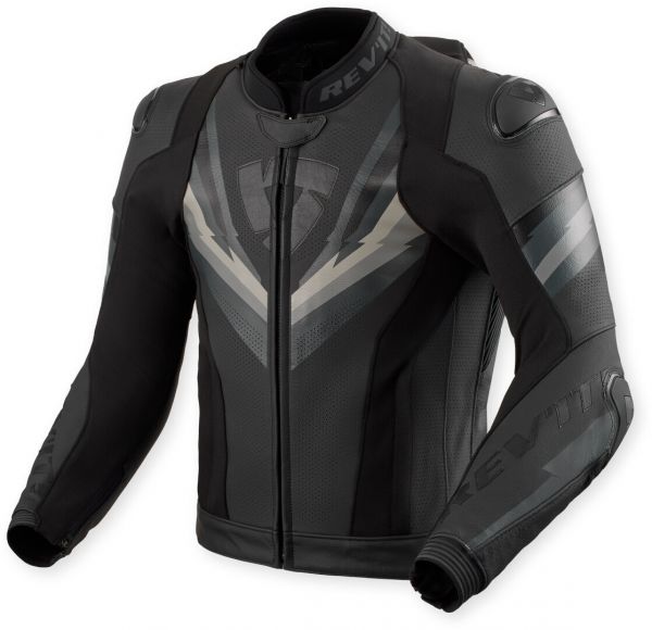 REV'IT! Quantum 3 Pro Lederjacke Perforiert Schwarz / Anthrazit
