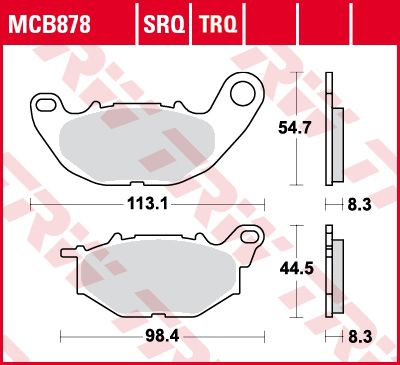 Lucas TRW Scheibenbremsbelag MCB878TRQ