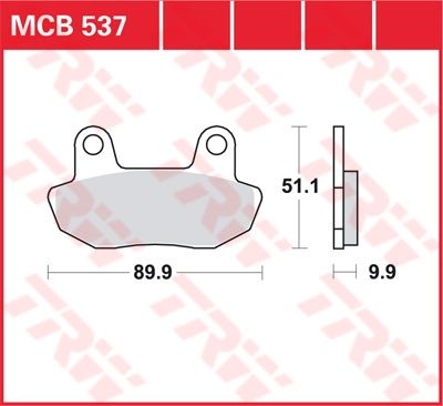 Lucas Scheibenbremsbelag MCB537