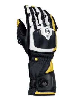 Knox Handroid MK5 Handschuhe Schwarz / Weiß / Gelb