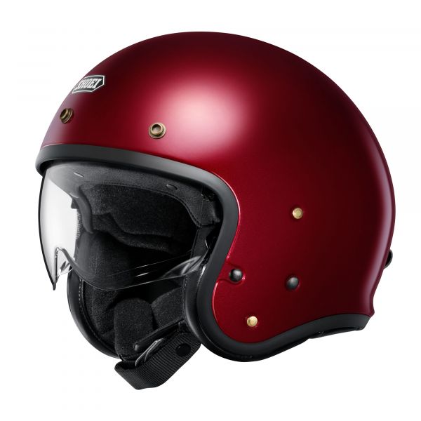 Shoei J.O2 Jethelm Unifarben Garnet Metallic