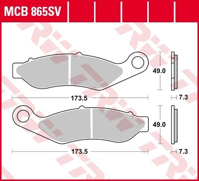 Lucas Scheibenbremsbelag MCB865SV