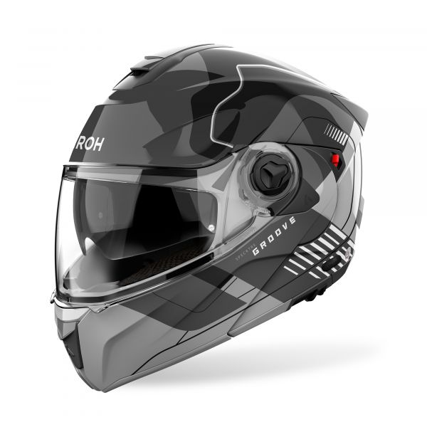 Airoh Specktre Groove Klapphelm Grau / Schwarz / Weiß