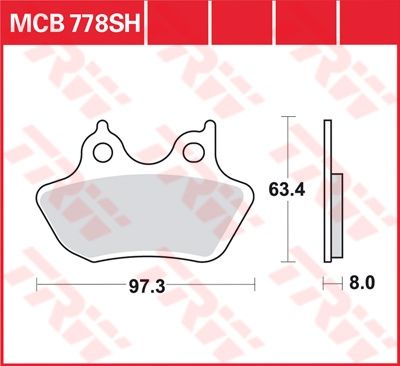 Lucas Scheibenbremsbelag MCB778SH