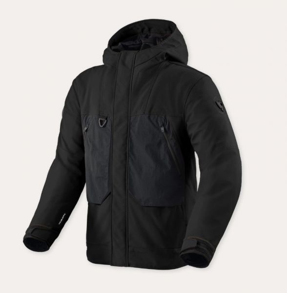 REV'IT! Entropy H2O wasserdichte Motorradjacke Schwarz