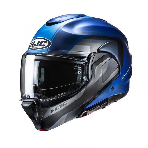 HJC F100 Klapphelm Reff MC2SF Blau / Grau