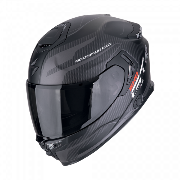 Scorpion EXO-GT SP Air Integralhelm Flex Mattschwarz / Silber (ECE 22-06)