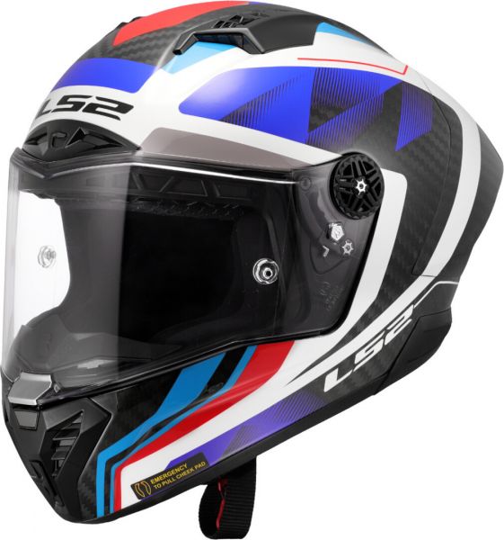 LS2 FF805 Thunder GP Integralhelm Raute Blau / Rot - ECE 22-06