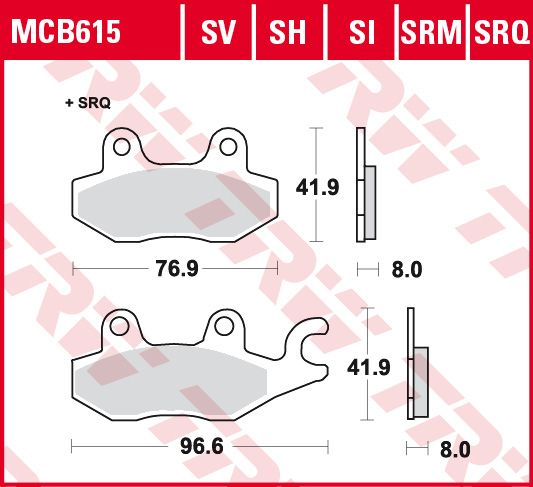Lucas Scheibenbremsbeläge MCB615EC