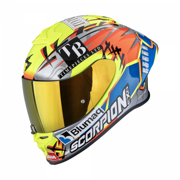 Scorpion Exo-R1 Evo II Air Integralhelm Aron Misano Gelb