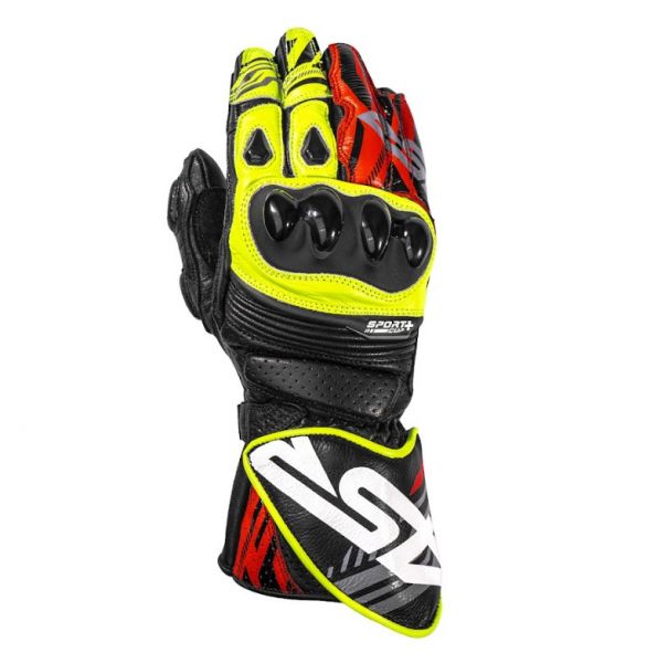 4SR Sport Cup Plus Evo Rennsport Motorradhandschuhe Neon