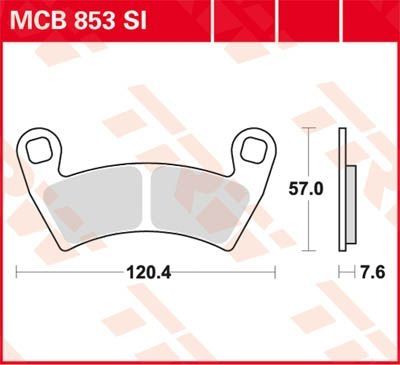 Lucas Scheibenbremsbelag MCB853SI