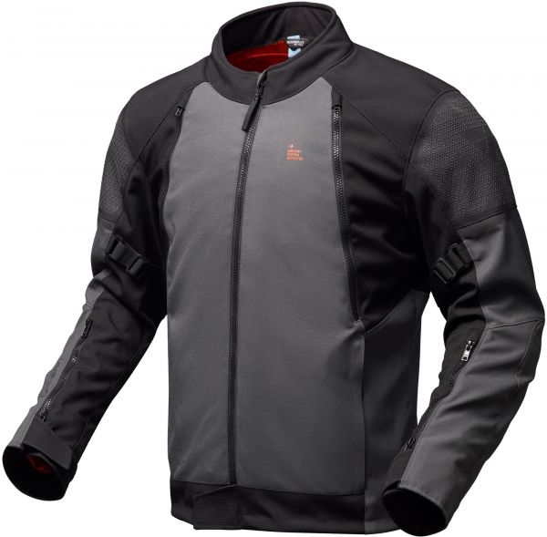 Modeka Muva 2in1 Stretch Touring Jacke Dunkelgrau / Schwarz