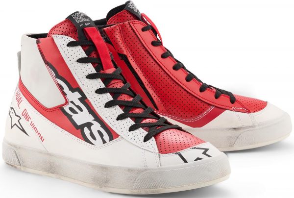 Alpinestars Stated Flair Sneaker Weiß / Bright Red